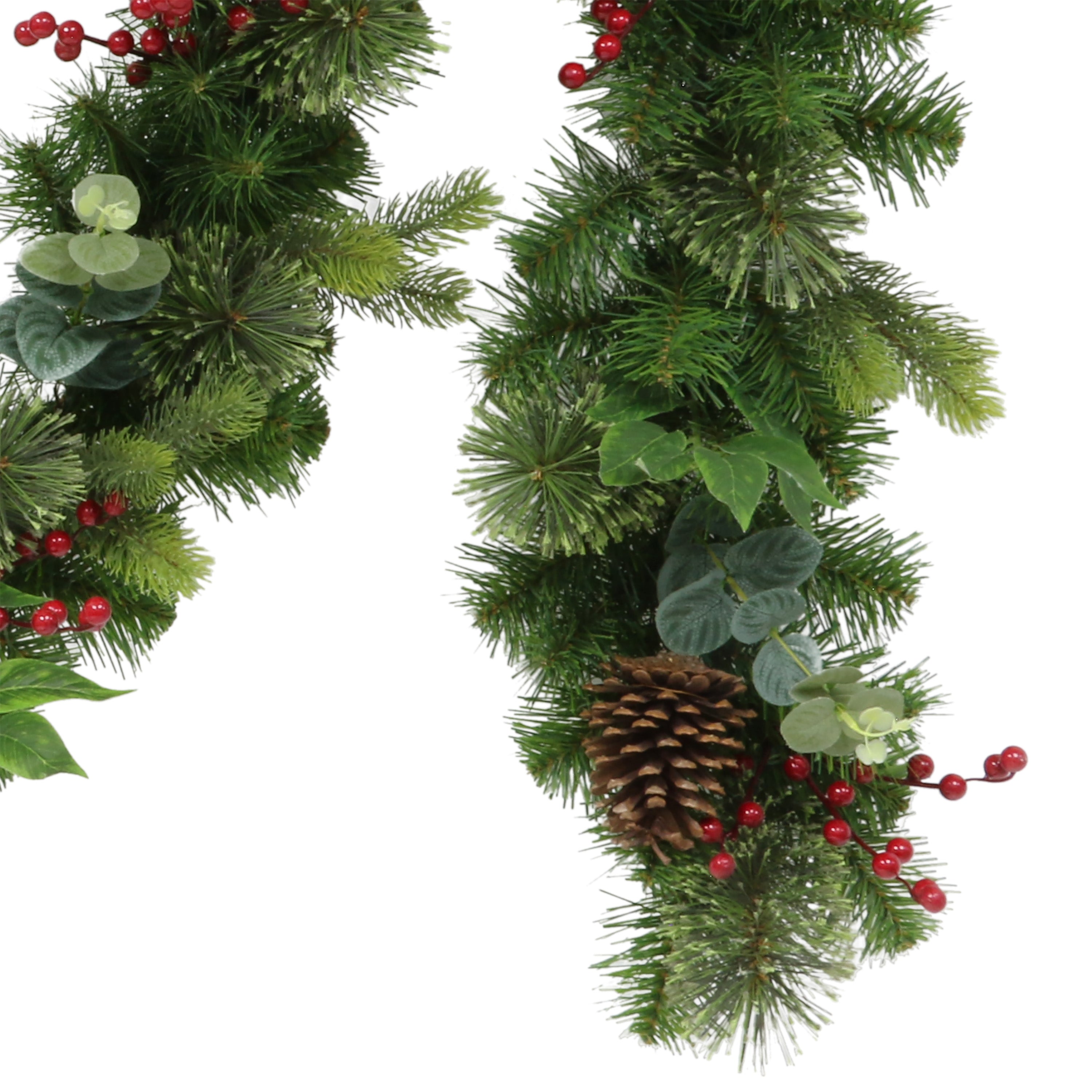 9' x 10" Decorated Christmas Garland